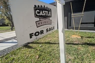 A for sale sign at a home on Exline Street in south Dallas.